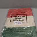 Kingdder 2 Pcs Italy Table Runner Italian Themed Party Decoration 13" x 72" Linen Red Green and White Striped Table Runner for Home Kitchen Dining Room Dinner Home Decor