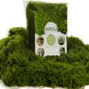 3.5OZ Fake Moss for Plants Indoor - Artificial Moss for Table Centerpieces, Fairy Gardens, Terrariums - Realistic Faux Grass for Wedding Christmas Party Decor (Natural Green)