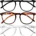 IBOANN Iconic Blue Light Glasses for Woman - Computer Glasses up to 99% Blue Light Blocking - Anti Eyestrain & UV Glare