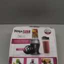 Ninja Fit Compact Personal Blender, Portable Blender for-Smoothies, Shakes, Food Prep, and Frozen Blending, 700-Watt Base, (2) 16-oz. Cups and Spout Lids, Black QB3001SS
