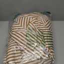 JELLYMONI 100% Cotton Bed Sheets Set  Khaki and White Stripes, Queen Size, Soft Bedding with Deep Pocket Fitted Sheet, Flat Sheet & Pillowcases (1601)