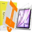 SPARIN Paper Glass Screen Protector for iPad Air 13 Inch M3 2025 & M2 2024 (7th/6th Generation), 2 Pack Tempered Glass with Easy Alignment Tool, Matte Anti-Glare, Write Like on Paper, Apple Pencil Support