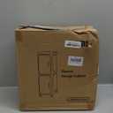 2-Tier Narrow Bathroom Storage Cabinet with Wheels, Plastic Slim Organizer with Adjustable Shelves for Small Spaces,Bathroom, Kitchen, Laundry,Milky White