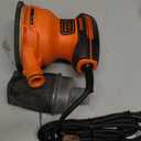 BLACK+DECKER Orbital Sander, 5 Inch, 2.0 Amp, 12000 OPM, Corded, 1 Sandpaper Sheet and Dust Bag Included (BDERO100)