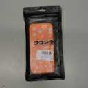 Ovcuqul Compatible with iPhone 17 Pro Case with Strap, Cute Floral Design for Women Girls, Soft TPU Silicone Protective Case, Adjustable Wristband Kickstand Raised Camera Protection Cover, Orange