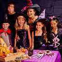 Dansydaisy 60 Sets Skeleton Halloween Hand Treat Bags with Card Scary Hand-shaped Treat Bag with Ribbon for Halloween Horror Theme Birthday Party Snacks Cookies Packing Supplies (Bloody Red)