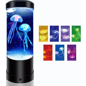 Merkury Jellyfish Lamp Multicolor LED Mood Light