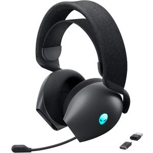Alienware Tri-Mode Wireless Gaming Headset AW725H - Wired/Wireless, Bluetooth 5.3, Audio Output - 20 Hz, Mini-Phone (3.5mm), Battery Talk Time Up to 55 Hrs (Bluetooth), Dark Side of The Moon
