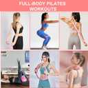 Pilates Ring Set with Resistance Bands– Anti-Slip Magic Circle Pilates Ring for Home Workouts, Full-Body Toning, Strength Training for Women 14PCS