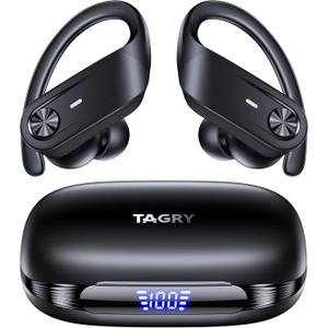 TAGRY Hybrid Active Noise Cancelling Wireless Earbuds Ear Buds