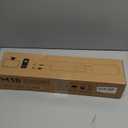 MICA Computer Speakers, Vintage Wired Computer Sound Bar, Retro Wooden Mini Soundbar, 3.5 Mm Aux Connection, USB Powered PC Speakers for Desktop Monitor, Laptop, Tablets (Yellow)