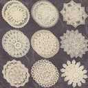 18 Pieces 6 Inch Lace Doilies for Tables Crochet Doilies Vintage Cotton Lace Coasters Handmade Round Placemats Rustic Table Decor for Kitchen Dining Room Wedding Cup Vase Decoration (Beige)