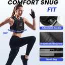 VBSD Adjustable Weighted Vest for Women Men Vest with 6 Ironsand Weights Body Weight Vest with Reflective Strip for Running Walking Strength Training Workouts, Black, 11-20lb 