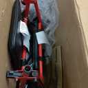 Medline Rollator Walker with Seat, FSA/HSA Eligible Rollator Walker for Seniors, 8 Wheels, Memory Foam Seat, Folding Rollator, 300 lb Capacity, Cupholder, Microban* Protection, Red