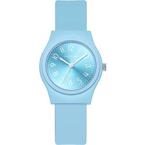 Avaner Silicone Strap Wrist Watches Analog Quartz Candy Color Sports Wristwatch (Blue)