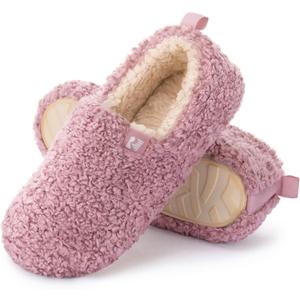 RockDove Women's Faux Shearling Closed Back Slipper with Memory Foam, Size 8(39)