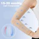 Lymphedema Compression Arm Sleeves for Women 15-20 mmHg Full Arm Support for Swelling Relief, Improved Circulation