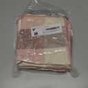 kimteny 6 Pack 100% Cotton Washcloths, Dual-Sided Design (Terry + Gauze) Facecloths, 13x13 Inch Ginghqm Washrags, Soft & Skin-Friendly, for Bathroom, Kitchen & Household (Pink, 13x13 Inches)