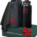 MAGNACE Magnetic Gym Bag Bundle, 3-in-1 Set with Water Bottle Holder, Magnetic Pouch, Towel & Sling Bag For Men & Women