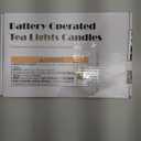 Homemory Green Tea Lights Candles Battery Operated, 200+Hour Flameless Flickering Fake Electric LED Colored Tealights Candles for Christmas, Theme Party, Seasonal Celebrations, 24-Pack