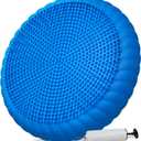 Wobble Cushion with Inflation Pump - Wobble Disk Balance Disc Wiggle Seat for Sensory Kids, Balance Pads (Blue)