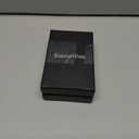 2 x ELEGANTPARK Metal Wallet for Men Initial Monogrammed Gifts for Wedding Birthday Slim Minimalist Money Clip for Men RFID Blocking Engraved Metal Wallets with Money Clip Card Holder Letter L