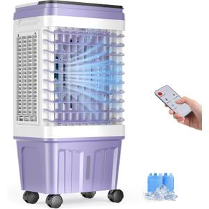Portable Air Conditioners, 3000 CFM Swamp Cooler, Evaporative Air Cooler with 6.87 Gal Water Tank, 3 Speeds & 4 Modes, 120° Oscillation, 15H Timer Air Cooler for Home, Kitchen, Bedroom