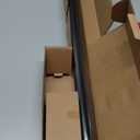 Ivilon Drapery Treatment Window Curtain Rod - Square Design 1 1/8 Rod. 28 to 48 Inch. Black