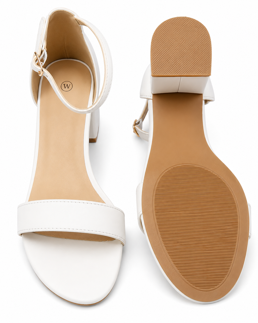 Woman's White Heels 
