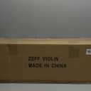 ZEFF Violin 4/4 Full Size for Beginners, Acoustic Fiddle with Bow, Case, Tuner, Bridge, Strings, Starter with Accessory Kit, Maple Wooden Stringed Musical Instruments (Gold,Full)