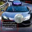 Rockrose Windshield Protection Film for Cars - Scratch-Resistant Protective Window Film with 85% VLT - Clear 99% UV Blocking Window Film for Enhanced Visibility in All Weather Conditions - 40 in X 6Ft