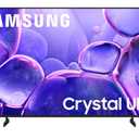 Samsung 55-Inch Class Crystal UHD U8000F 4K Smart TV (2025 Model) Endless Free Content, Crystal Processor 4K, MetalStream Design, Knox Security, Compatible with Alexa