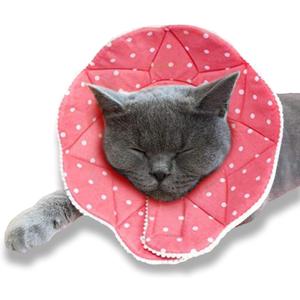 SunGrow Cat Cone Collar Soft, Pet Recovery Elizabethan E Collar Soft Neck Cone to Stop Licking for Cats & Kittens After Surgery, Cat Surgical Recovery Suit for Wound Cover, Puppy Dog & Rabbit Cone