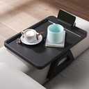Couch Arm Tray with 360Phone,Bamboo Folding Sofa Tray,Sofa Armrest Trays Clip-On Couch Desk for Drinks,Snacks,Phone,Remote ControlBlack