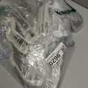 60 Pack M-Style Plastic Pants Hangers, Thin Space Saving Hanger with Rubber Pads and 360 Hook - Non Slip Clothes Hangers, Closet Organizer for Camisole, Tank Top, Dresses, Skirt - Gray