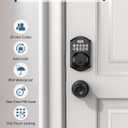 TEEHO TE001 Keyless Entry Door Lock with Keypad - Smart Deadbolt Lock for Front Door with 2 Keys - Auto Lock - Easy Installation - Matte Black