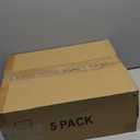 5 Pack Stackable Closet Storage Basket - Stackable Storage Bins, Multifunctional & Foldable Closet Organizer Waterproof, Wardrobe Cupboard Space-Saving Hat Storage Drawer Organizer, White