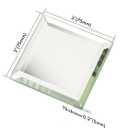 Lovdeco Peel and Stick 3 Inch Beveled Mirror Glass Tile Silver Crystal Mosaic Tile for Kitchen Backsplash Bathroom (3x3 Inch, 32 Sheets)