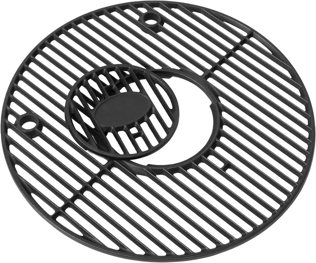 19.5" Round Grill Grate for Akorn Kamado Ceramic Grill, Pit Boss K24, Louisiana Grills K24, Char-Griller 16620, Cast Iron Grill grates Replacement for Akorn Kamado, Expert kamado, Kamado Acorn