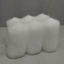 Stonebriar Unscented White Tall Pillar Candles, 65 Hour Burning Candle Pillars, Perfect for Decor, Weddings, Emergencies 3" X 6", 6 count