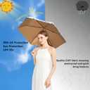 2 x BAODINI Comapct Travle Small Mini Sun Blocking Umbrella with Case Lightweight with Aluminum Frame Pocket Size UV Protection Purse Umbrella for Women, Men & Kids