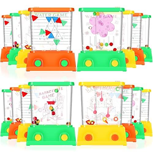 Zhanmai 16Pcs Handheld Water Game Arcade Water Ring Toss Water Tables for Beach Toy Party Favor Fun Game Entertainment, Without Water (Assorted,Stylish)
