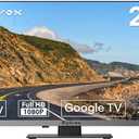 SYLVOX RV TV, 24 inches 12/24V TV for RV 1080P Full HD Smart TV, Built-in APP Store, Support WiFi Bluetooth, Small Android TV for Car Home Camper Truck Boat(Limo Series)