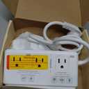 220V to 110V Voltage Converter, TESSAN Universal Travel Adapter with 4 USB Charger (1 USB C), 3 AC Sockets and EU/UK/AU/IT Plug Power Adaptor, Step Down Transformer Outlet Converters for International
