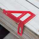 3D Multi-Angle Measuring Ruler, 45/90 Degree Aluminum Alloy Carpenter Square & Miter Triangle Ruler, High Precision Woodworking Protractor Tools for Engineers, Carpenters & Construction Professionals