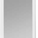 MIRUO Over The Door Mirror Wall Mirror Dressing Make Up Full Length Hanging Door Mirror Polystyrene Frame for Bathroom, Bedroom, Living Room, Dorm and More (White, 47" x 16")