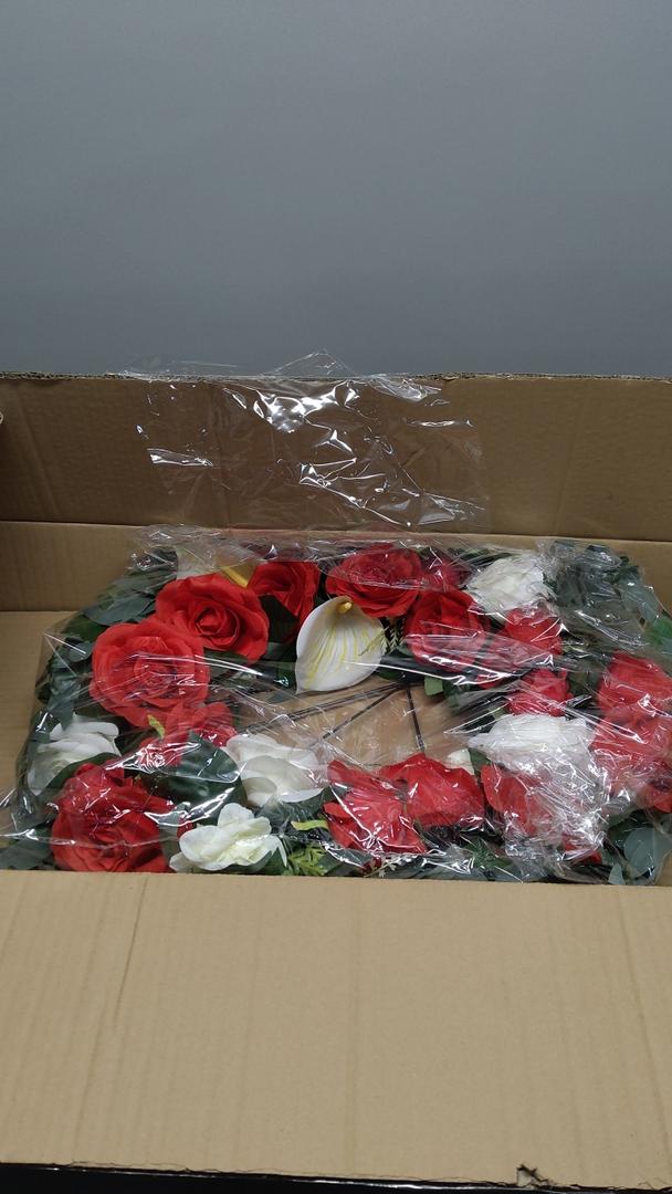 Cemetery Wreaths Decoration - Headstone Wreaths with Rose Camellia Daisy for Graves on 30 inch Tall Easel Stand, Spring Wreath for Front Door Decoration