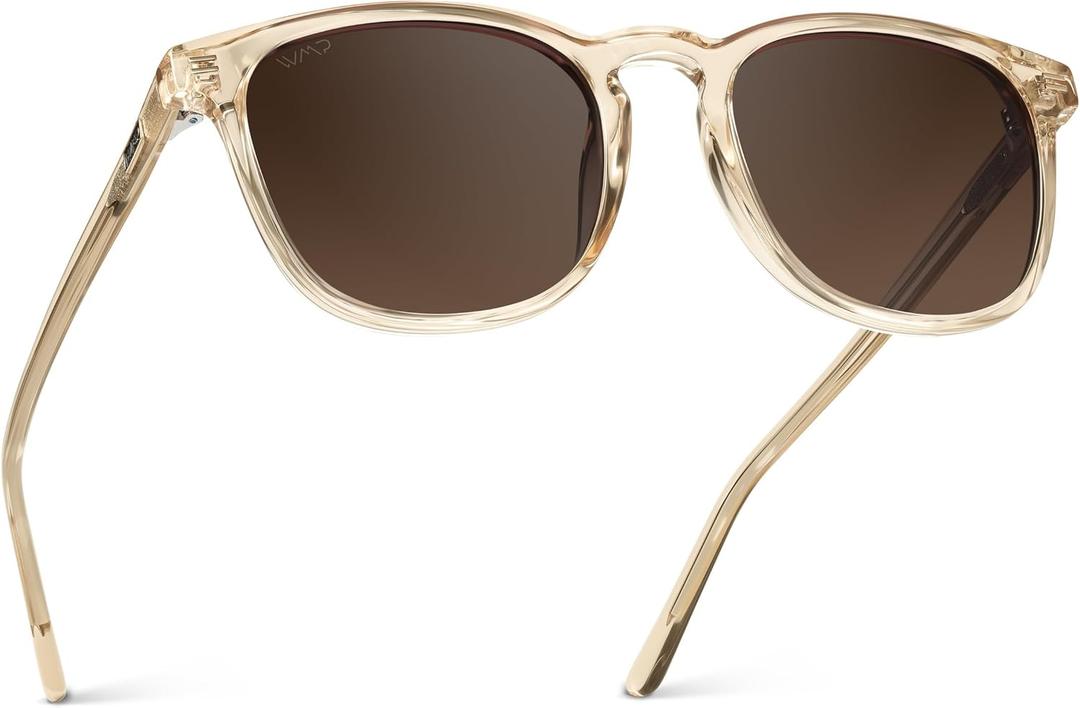 WearMe Pro WMP Eyewear - Men's Polarized Modern Rounded Square Sunglasses