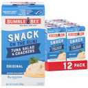 Bumble Bee Snack On The Run Original Tuna Salad with Crackers Kit (Pack of 12) - Ready to Eat Protein Snack Pack - 8g Protein per Box - Wild Caught MSC Certified Tuna (3.5 Ounce (Pack of 12)), Best By: 10/25