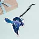 6 x WIRESTER Acrylic Hanging Ornament for Christmas Tree Holidays, Party, Car, Home, Office Decoration, Ready to Hang Ornament, Unique Xmas Gift Idea for Bird Lover - Blue Jay Bird (S1)